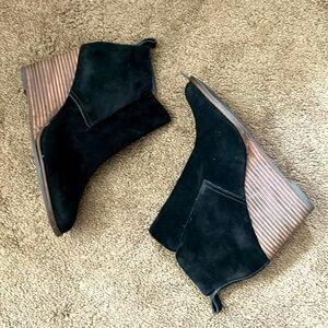 Black sued booties